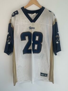 Vintagew Puma St. Louis Rams Marshall Faulk #28 Jersey Men’s Large